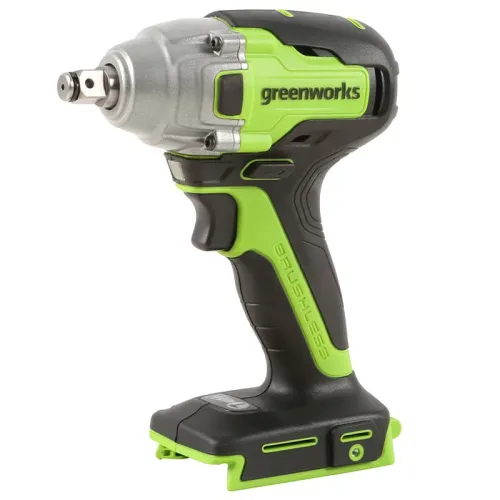 Гайковёрт ударный аккумуляторный Greenworks 24V 400Нм GD24IW400 3802907, бесщёточный, без АКБ и ЗУ